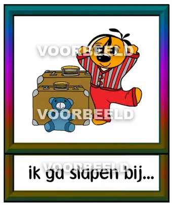 Ik ga slapen bij