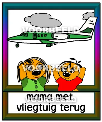 Mama met vliegtuig terug