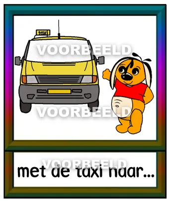 Met de taxi naar