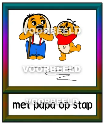 Met papa op stap