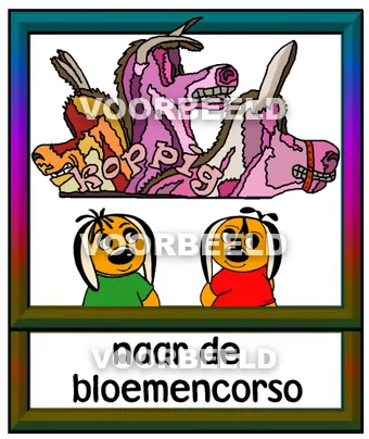 Naar de bloemencorso