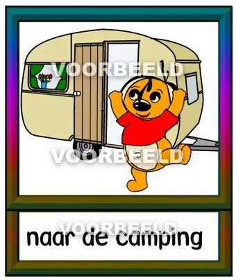 Naar de camping
