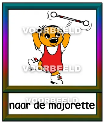 Naar de majorette