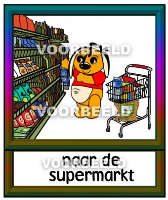 Naar de supermarkt