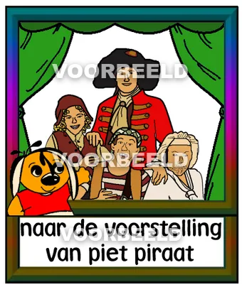 Naar de voorstelling van piet piraat