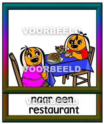 Naar een restaurant
