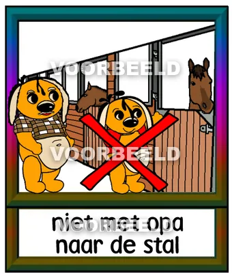 Niet met opa naar de stal