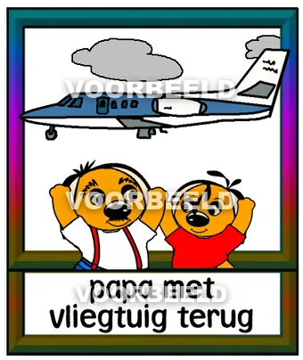 Papa met vliegtuig terug