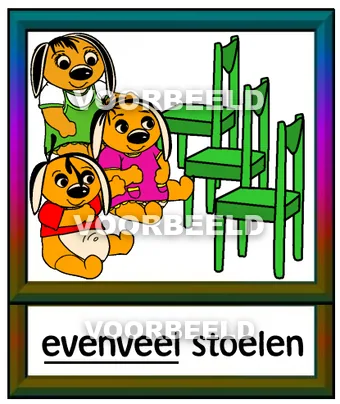 Evenveel stoelen