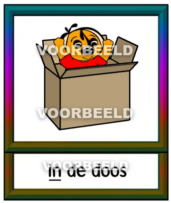 In de doos