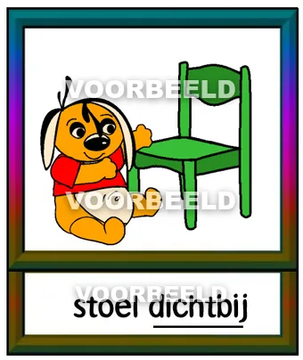 Stoel dichtbij