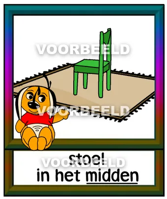 Stoel in het midden