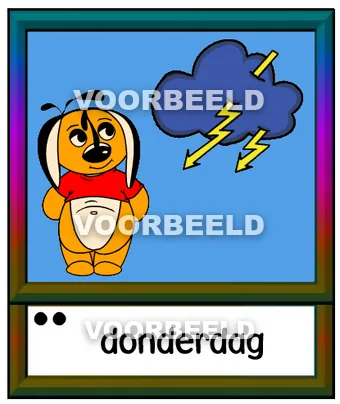 Donderdag blauw