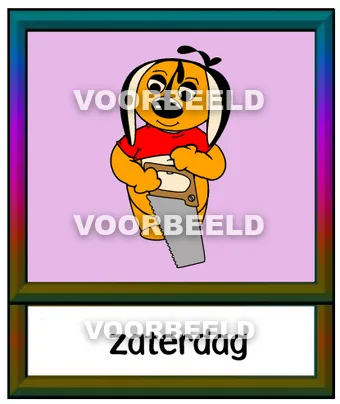Kleur zaterdag