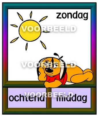 Zon ocht-mid dub