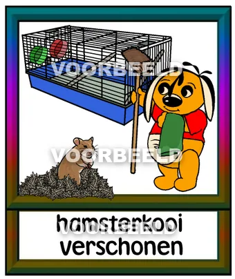 Hamsterkooi verschonen