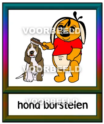 Hond borstelen