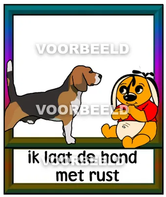 Ik laat de hond met rust
