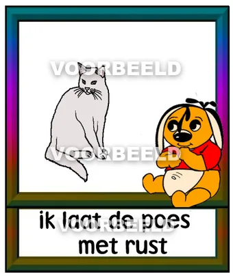 Ik laat de poes met rust
