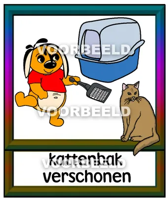 Kattenbak verschonen