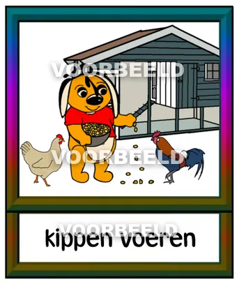 Kippen voeren