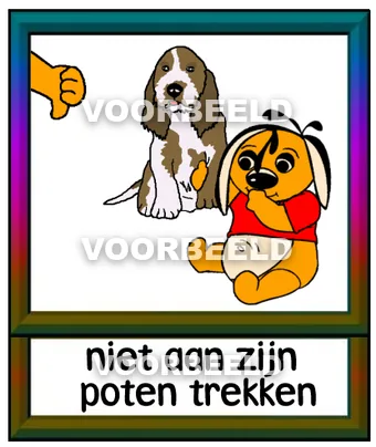 Niet aan zijn poten trekken