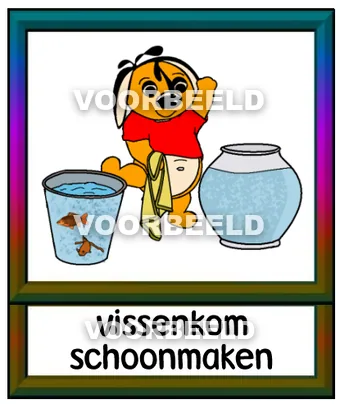 Vissenkom schoonmaken