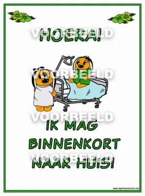 Binnenkort naar huis diploma