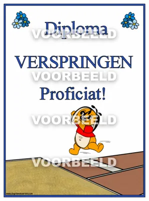 Diploma verspringen