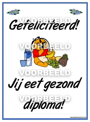 Eet gezond diploma