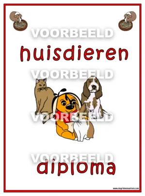 Huisdieren diploma