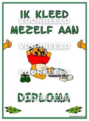 Ik kleed mezelf aan diploma