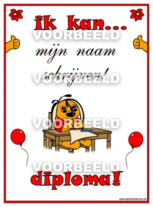 Ikkan mijnnaamschrijven diploma