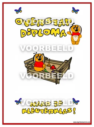 Kleuterklas diploma