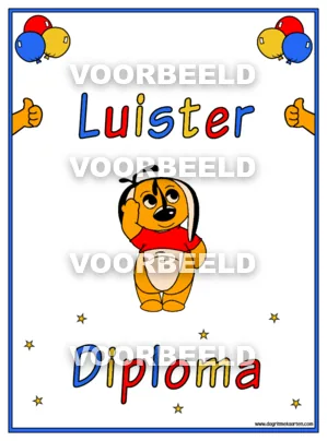 Luister diploma