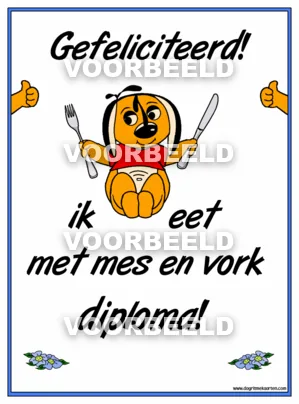 Mes en vork diploma