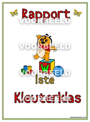 Rapport1ste kleuterklas
