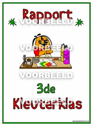 Rapport3de kleuterklas