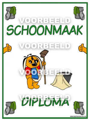 Schoonmaak diploma