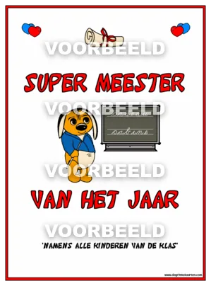 Super meester diploma