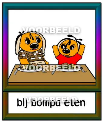 Bij bompa eten
