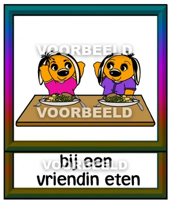 Bij een vriendin eten2