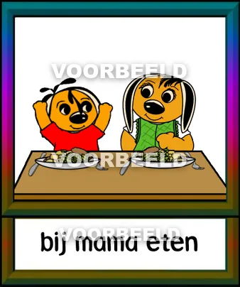 Bij mama eten