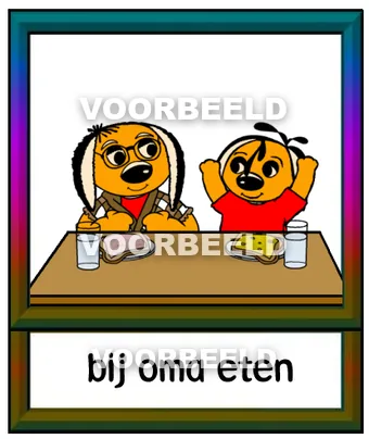 Bij oma eten