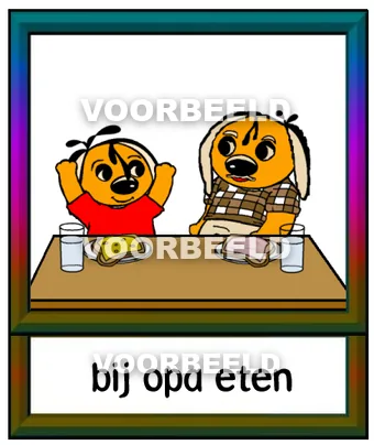 Bij opa eten