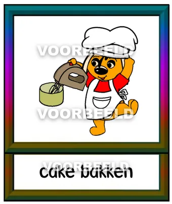 Cake bakken