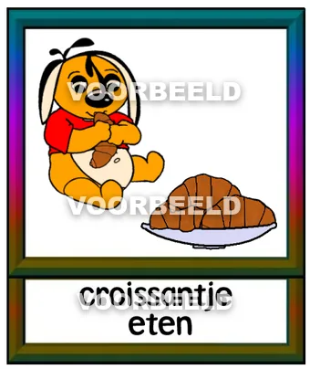 Croissantje eten