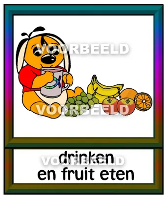 Drinken en fruit eten1