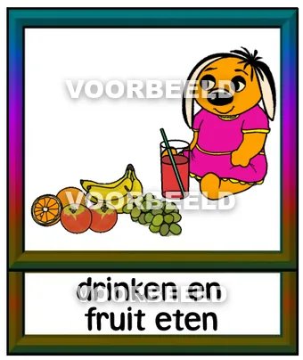 Drinken en fruit eten2