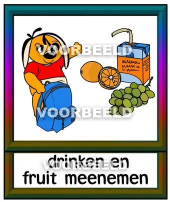 Drinken en fruit meenemen